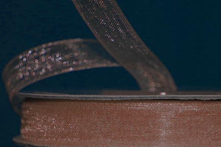 3/8" Toffee Sheer Organza 3/8" Toffee Sheer Organza