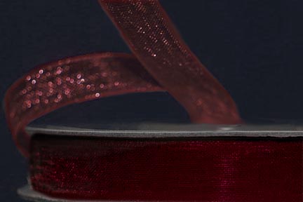 3/8" Wine Sheer Organza 3/8" Wine Sheer Organza